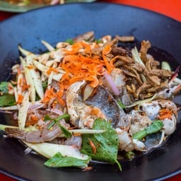 ยำปูม้า คนละยำ แซ่บเป่าปาก CJ ตลาดสามพราน