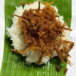 ข้าวเหนียว + หมูฝอย