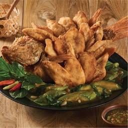 ปลาทับทิมทอดมั่ว