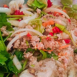 ยำวุ้นเส้น หมูสับ