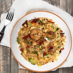 ข้าวผัดหม่าล่าหมูสไลด์