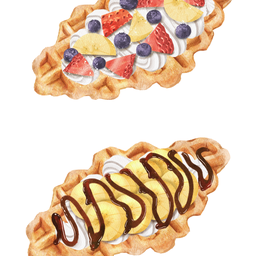 ครอฟเฟิลผลไม้รวม