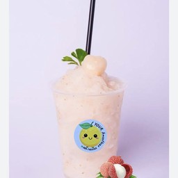 ลิ้นจี่ปั่นนมสด