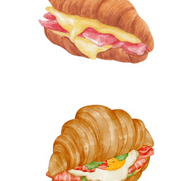 ครัวซองแฮมชีส