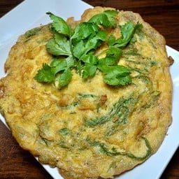 ไข่เจียวชะอม ( เป็นกับ )