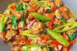 หอยแมลงภู่ผัดพริก