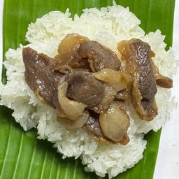 ข้าวเหนียว + หมูเค็ม