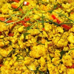 คั่วกลิ้งไก่ ราดข้าว@