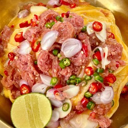 ข้าวไข่ข้นแหนมพริกสด