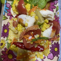 ตำข้าวโพดไข่เค็ม