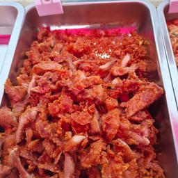 ข้าวสวยหมูทอด