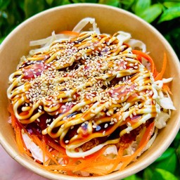 ข้าวหน้าไก่ทอดเทอริยากิมายองเนส