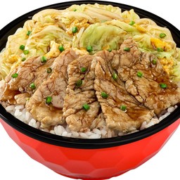 ชาบูเนื้อผัดแห้งซอสคุโร (เสิร์ฟพร้อมข้าวญี่ปุ่น)