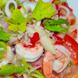 ยำวุ้นเส้นกุ้ง