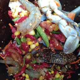 ตำทะเล+ปูม้า