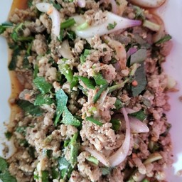 ลาบเนื้อสุก