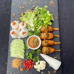 กุ้งพันอ้อย l Vietnamese Sugarcane Shrimp