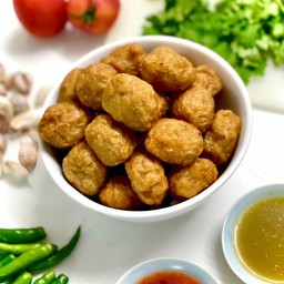 ลูกชิ้นกุ้ง 3 ขีด แบบทอด พร้อมทาน