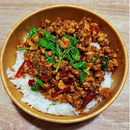 ผัดกะเพรา หมูสับ