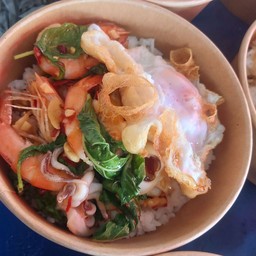 ข้าว กระพราทะเล ไข่ดาว