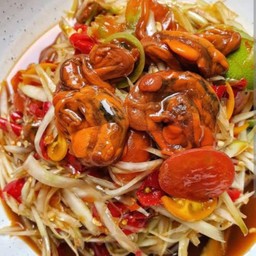 ตำปลาร้า หอยดอง