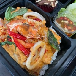 ข้าวไข่ข้นห่อหมกทะเล