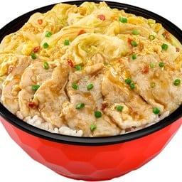 ชาบูหมูผัดแห้งซอสสุกี้ (เสิร์ฟพร้อมข้าวญี่ปุ่น)