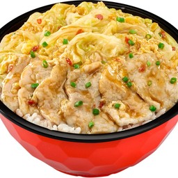ชาบูหมูผัดแห้งซอสสุกี้ (เสิร์ฟพร้อมข้าวญี่ปุ่น)