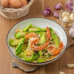 บวบผัดกุ้ง