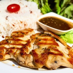 ข้าวหน้า สเต็กไก่