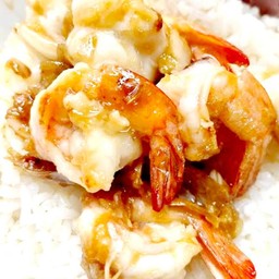 ข้าวกุ้งผัดกะเทียม.