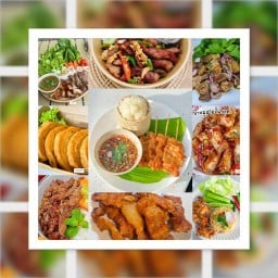 หมูเสียบไม้&ข้าวหน้าหมูทอด ณ ชายทะเลประจวบฯ