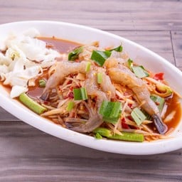 ตำกุ้งสด