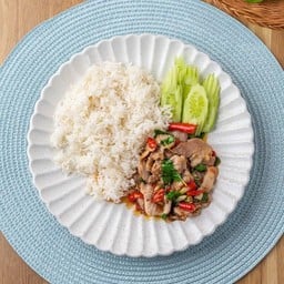 ข้าวราดกะเพราหมู