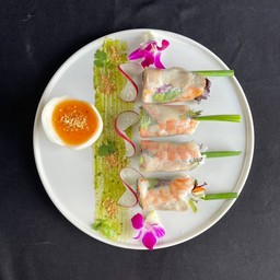 ปอเปี๊ยะสดกุ้งและหมูตุ๋น l Steam Shrimps & Pork