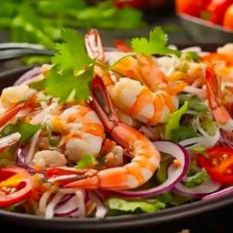 ยำกุ้งลวก