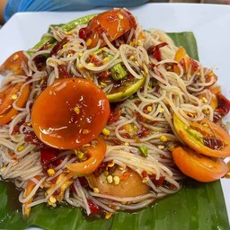 ตำขนมจีนปูปลาร้า