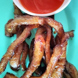 หมูแดดเดียวทอด