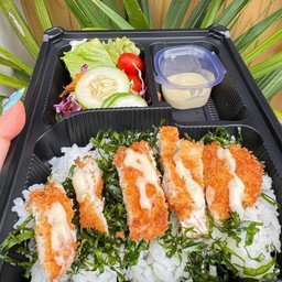 ข้าวไก่กรอบครีมมะนาว