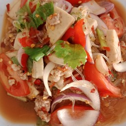 ยำวุ้นเส้นหมูสับหมูยอ