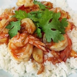 ข้าวกุ้งกระเทียม