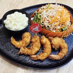 สลัดกุ้งทอด