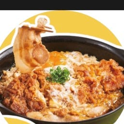 ข้าวหน้าไก่ทอดโอยาโกะด้ง (หมูสไลด์)