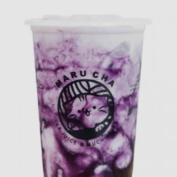 นมสดบลูเบอรี่ปั่น