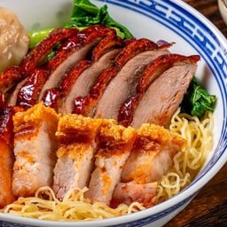 บะหมี่เป็ดย่าง+หมูกรอบพิเศษ