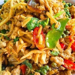 ผัดฉ่าหมูสับ