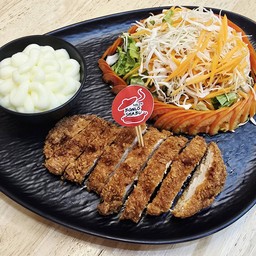 สลัดไก่ทอด