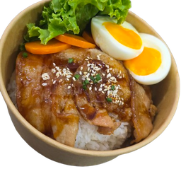 ข้าวเทริยากิ ข้าวไข่ข้น (ร้านอิ่มพุงกาง)