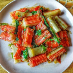ข้าวผัดกะเพราปูอัด