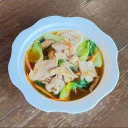 หมี่ซั่วราดหน้าหมูนุ่มซอสxo
